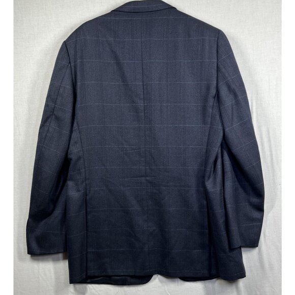 Ermenegildo Zegna Blazer Mens 52 Large Windowpane 100% Cashmere Italy Jacket - Picture 2 of 14